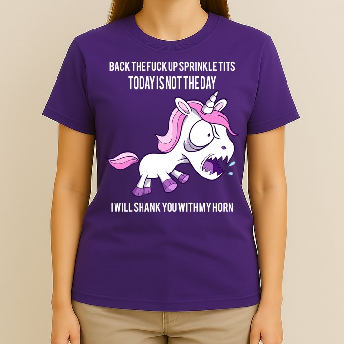 Today Is Not The Day Shank You Unicorn Horn T-Shirt