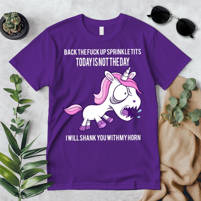Today Is Not The Day Shank You Unicorn Horn Premium T-Shirt
