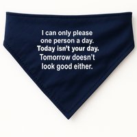 Today Isn't Your Day Funny Sayings USA-Made Doggie Bandana
