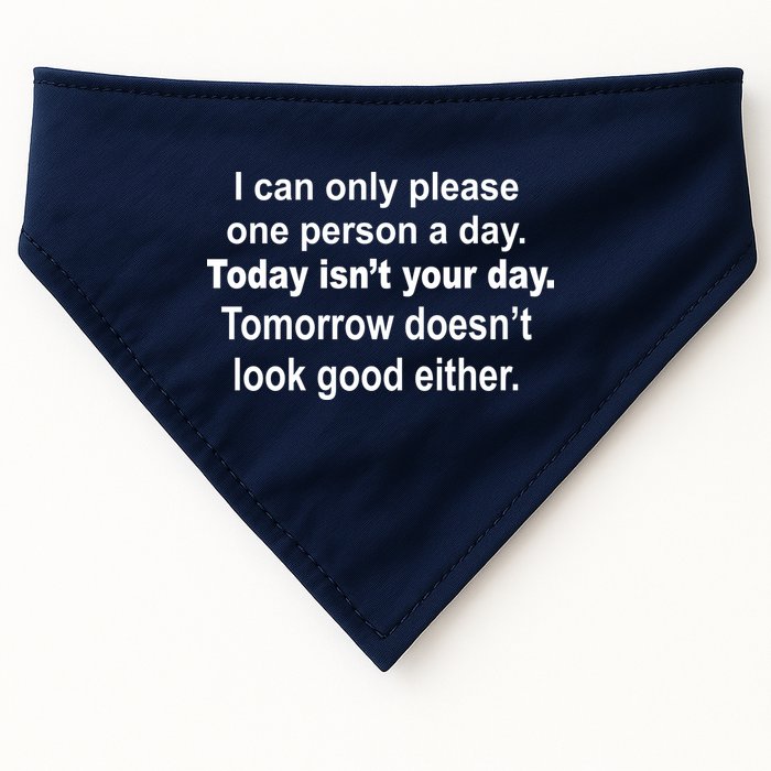 Today Isn't Your Day Funny Sayings USA-Made Doggie Bandana
