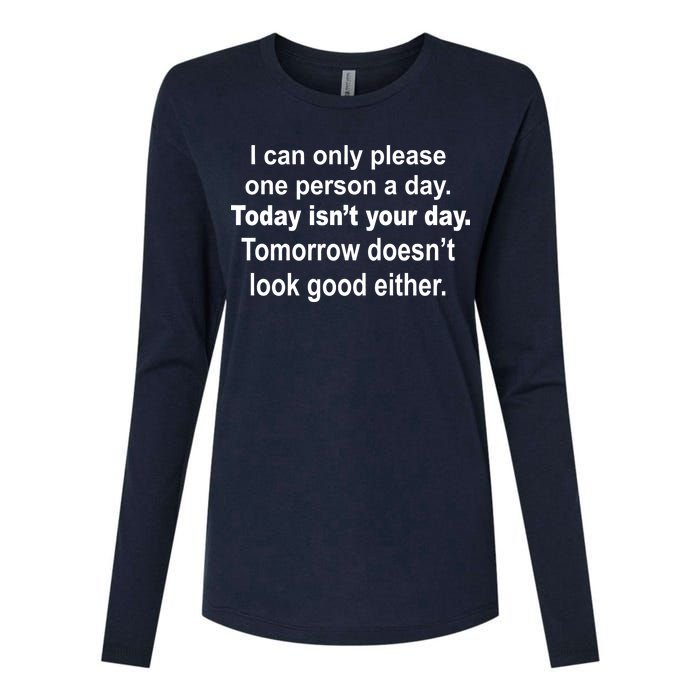 Today Isn't Your Day Funny Sayings Womens Cotton Relaxed Long Sleeve T-Shirt