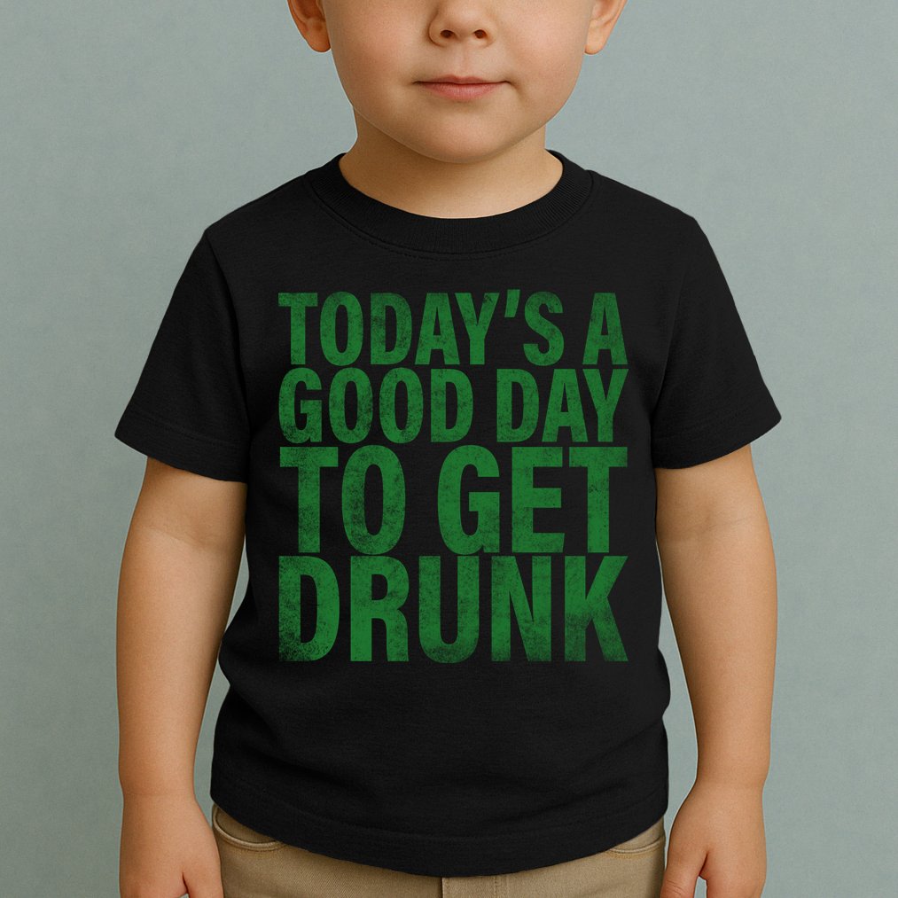 Today's a good day to get drunk Toddler T-Shirt