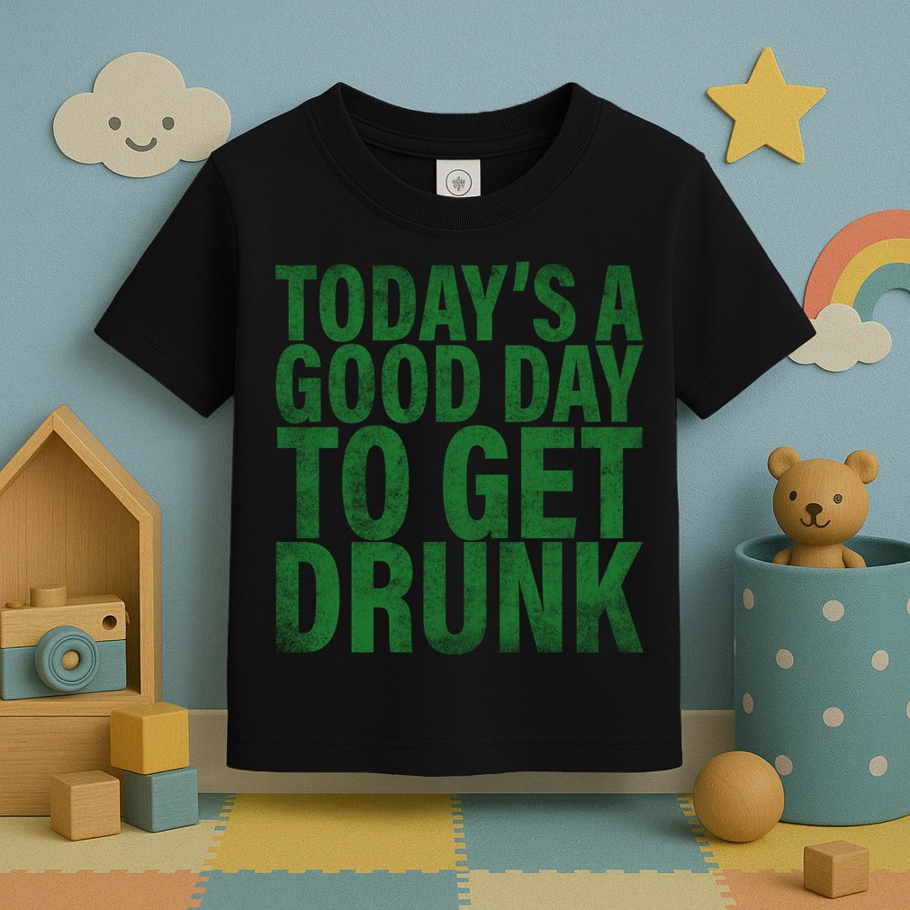 Today's a good day to get drunk Toddler T-Shirt
