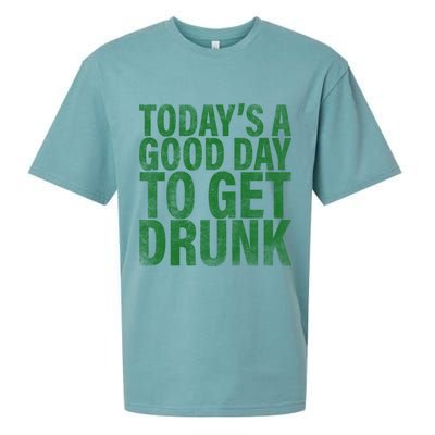 Today's a good day to get drunk Sueded Cloud Jersey T-Shirt