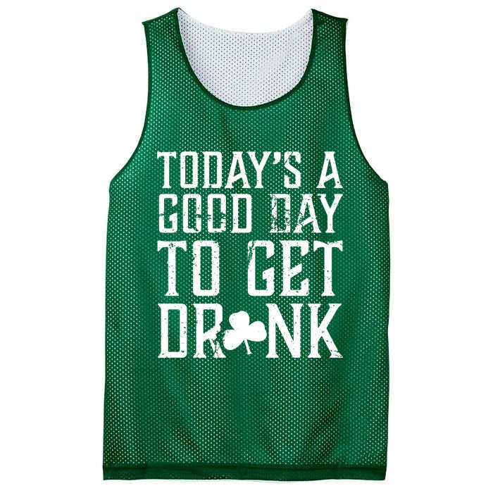 Today's A Good Day To Get Drunk St Pattys Day Mesh Reversible Basketball Jersey Tank