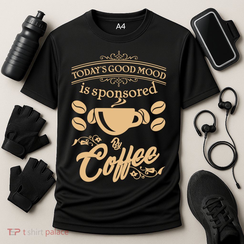 Today's Good Mood is Sponsored By Coffee Performance Shirt