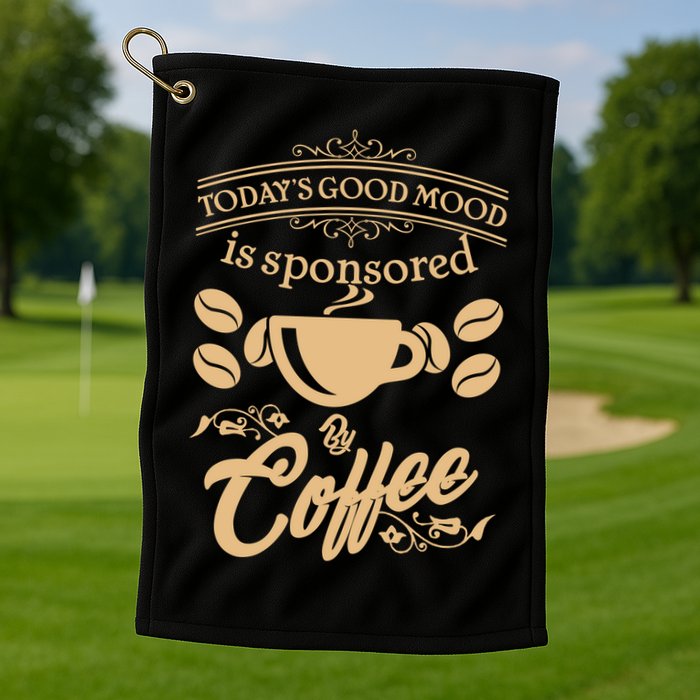 Today's Good Mood is Sponsored By Coffee Golf Towel