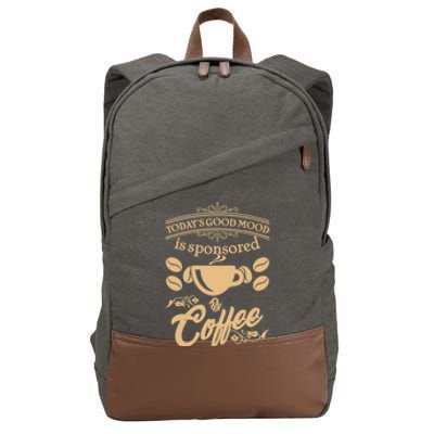 Today's Good Mood is Sponsored By Coffee Cotton Canvas Backpack