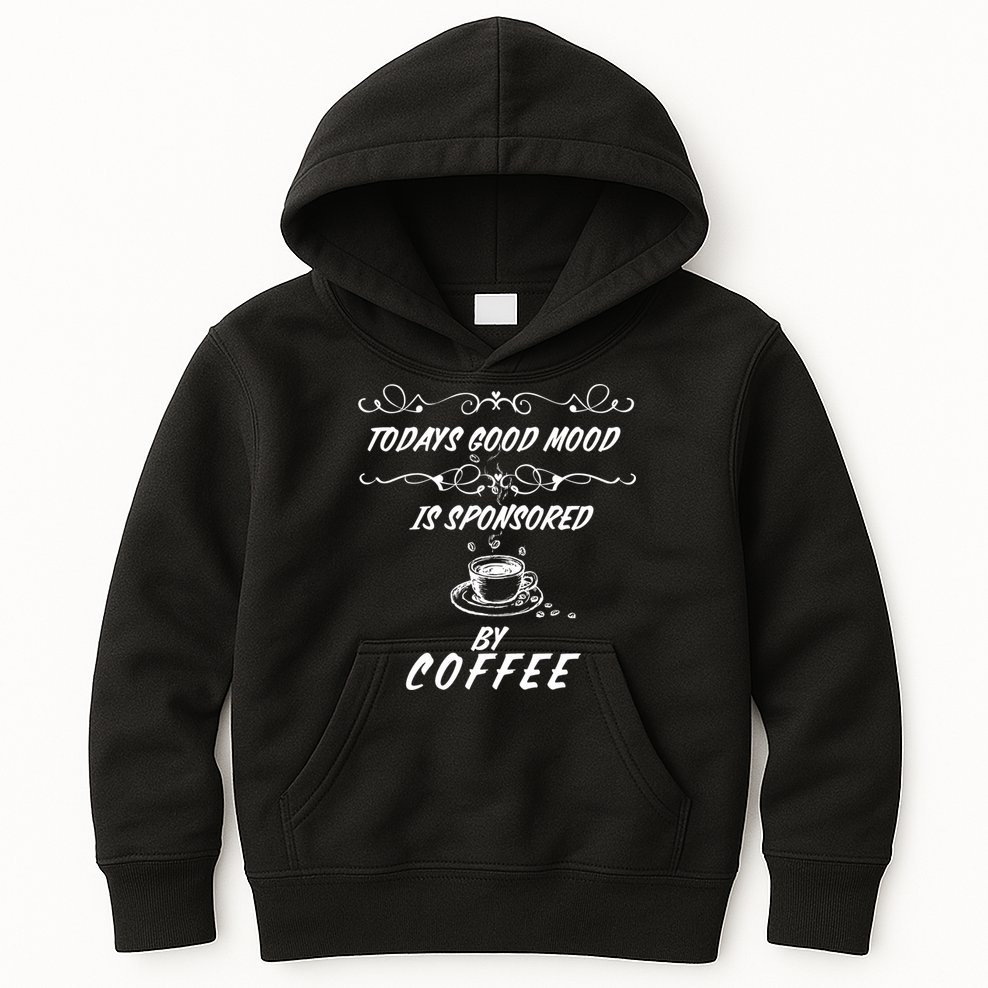 Todays Good Mood Is Sponsored By Coffee Funny Kids Hoodie
