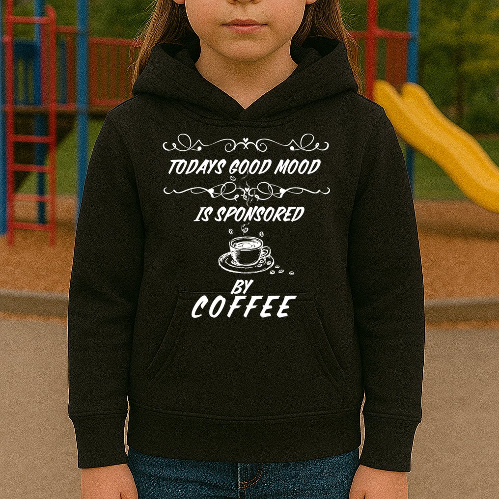 Todays Good Mood Is Sponsored By Coffee Funny Kids Hoodie