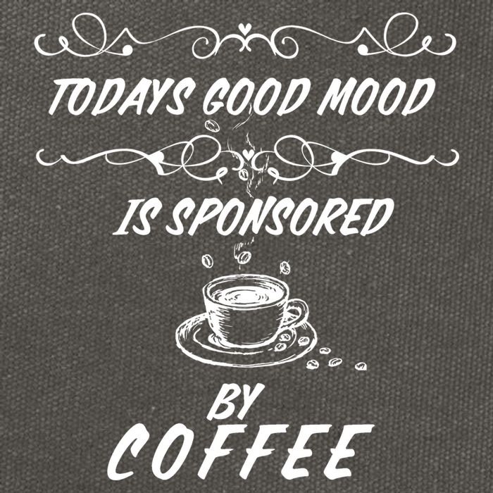 Todays Good Mood Is Sponsored By Coffee Funny Cotton Canvas Backpack