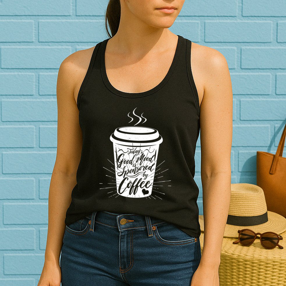 Today's Good Mood Is Sponsored By Coffee Lover Womens Tank Top