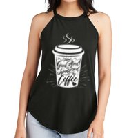 Today's Good Mood Is Sponsored By Coffee Lover Women's Perfect Tri Rocker Tank