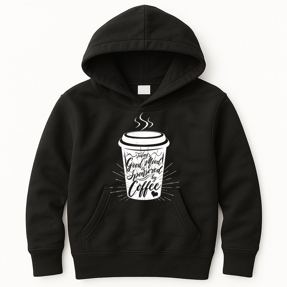 Today's Good Mood Is Sponsored By Coffee Lover Kids Hoodie