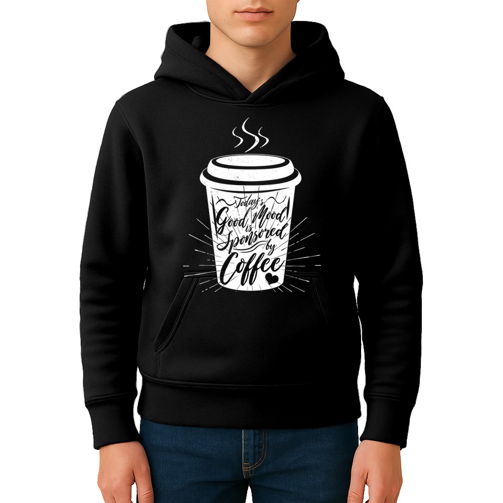 Today's Good Mood Is Sponsored By Coffee Lover Kids Hoodie