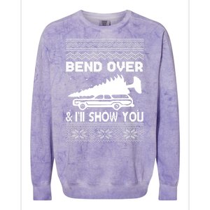 Todd Margo Couples Ugly Christmas Vacation I'll Show You Colorblast Crewneck Sweatshirt