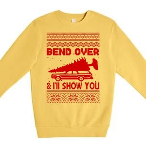 Todd Margo Couples Ugly Christmas Vacation I'll Show You Premium Crewneck Sweatshirt