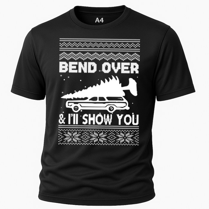 Todd Margo Couples Ugly Christmas Vacation I'll Show You Cooling Performance Crew T-Shirt