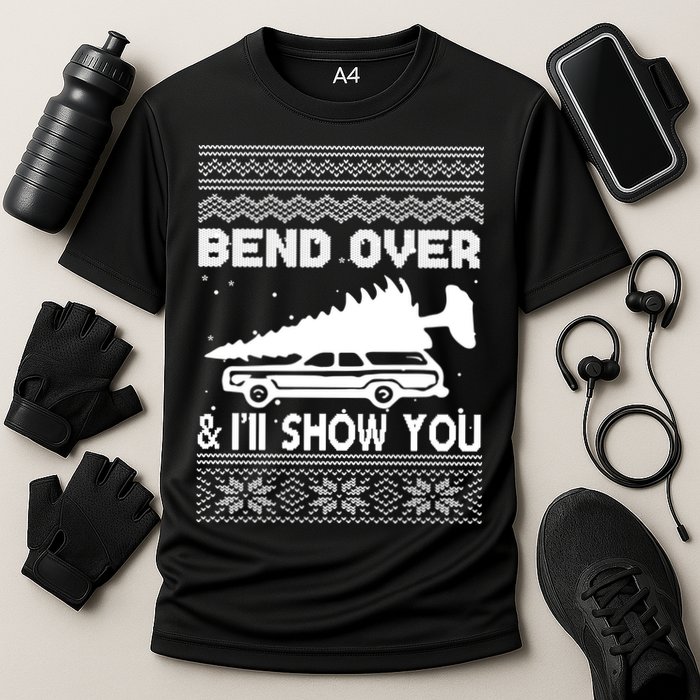Todd Margo Couples Ugly Christmas Vacation I'll Show You Cooling Performance Crew T-Shirt