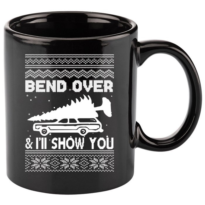 Todd Margo Couples Ugly Christmas Vacation I'll Show You 11oz C Handle Ceramic Mug