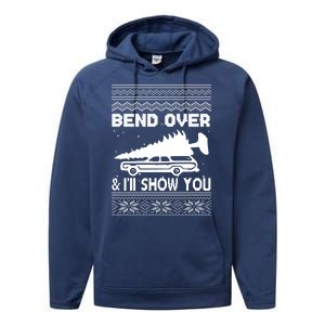 Todd Margo Couples Ugly Christmas Vacation I'll Show You Performance Fleece Hoodie