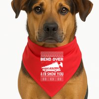 Todd Margo Couples Ugly Christmas Vacation I'll Show You USA-Made Doggie Bandana