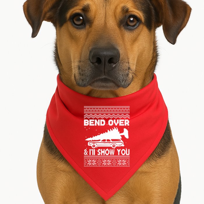 Todd Margo Couples Ugly Christmas Vacation I'll Show You USA-Made Doggie Bandana