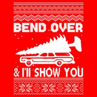 Todd Margo Couples Ugly Christmas Vacation I'll Show You USA-Made Doggie Bandana
