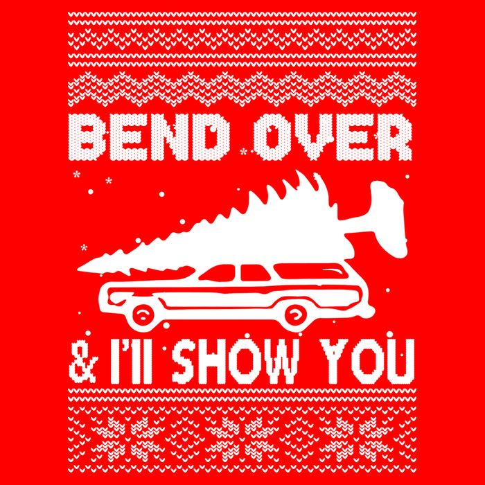 Todd Margo Couples Ugly Christmas Vacation I'll Show You USA-Made Doggie Bandana