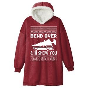 Todd Margo Couples Ugly Christmas Vacation I'll Show You Hooded Wearable Blanket