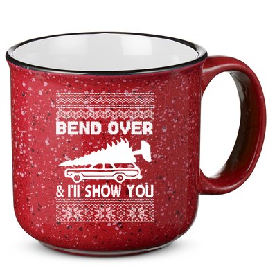 Todd Margo Couples Ugly Christmas Vacation I'll Show You 15oz Campfire Ceramic Mug