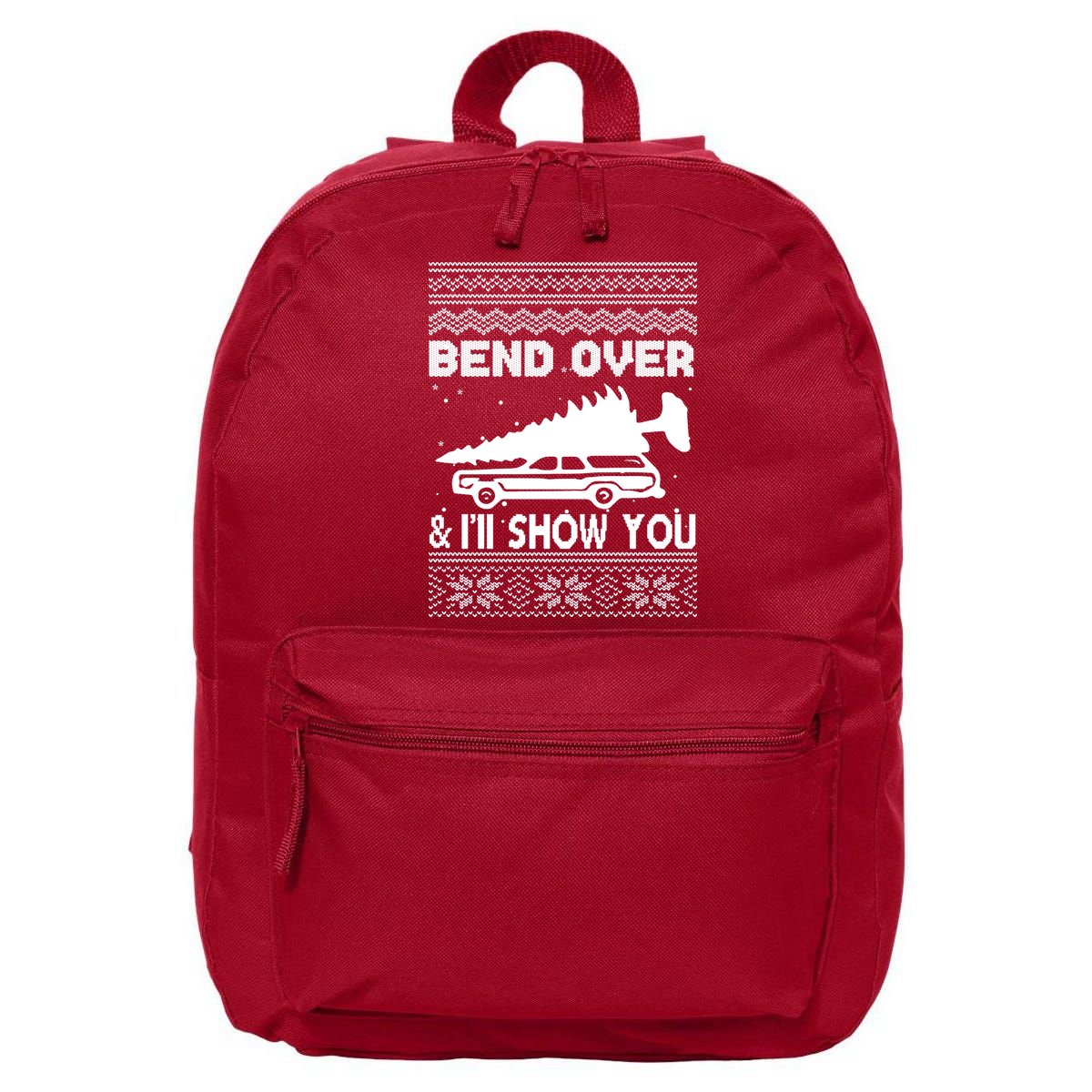 Todd Margo Couples Ugly Christmas Vacation I'll Show You 16 in Basic Backpack