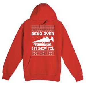 Todd Margo Couples Ugly Christmas Vacation I'll Show You Premium Pullover Hoodie