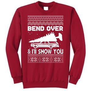 Todd Margo Couples Ugly Christmas Vacation I'll Show You Tall Sweatshirt