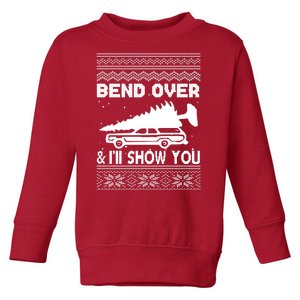 Todd Margo Couples Ugly Christmas Vacation I'll Show You Toddler Sweatshirt