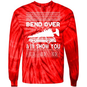 Todd Margo Couples Ugly Christmas Vacation I'll Show You Tie-Dye Long Sleeve Shirt