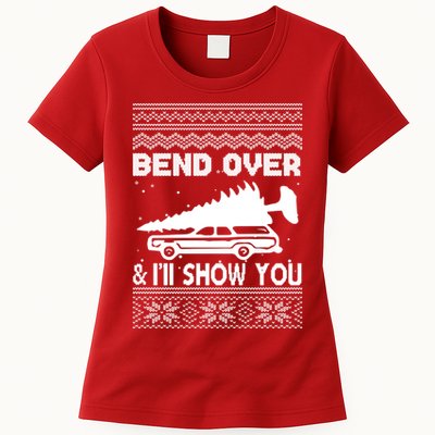 Todd Margo Couples Ugly Christmas Vacation I'll Show You Womens T-Shirt