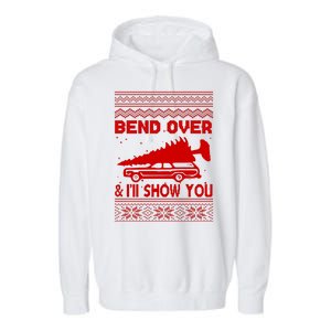 Todd Margo Couples Ugly Christmas Vacation I'll Show You Garment-Dyed Fleece Hoodie