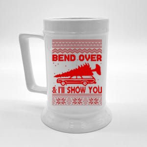 Todd Margo Couples Ugly Christmas Vacation I'll Show You Beer Stein