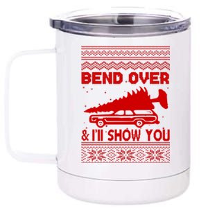 Todd Margo Couples Ugly Christmas Vacation I'll Show You 12 oz Stainless Steel Tumbler Cup