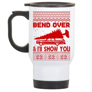 Todd Margo Couples Ugly Christmas Vacation I'll Show You Stainless Steel Travel Mug