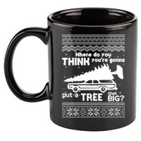 Todd Margo Couples Ugly Christmas Vacation Tree 11oz C Handle Ceramic Mug