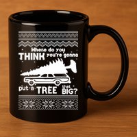 Todd Margo Couples Ugly Christmas Vacation Tree 11oz C Handle Ceramic Mug