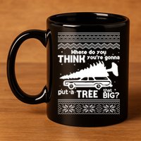 Todd Margo Couples Ugly Christmas Vacation Tree 11oz C Handle Ceramic Mug