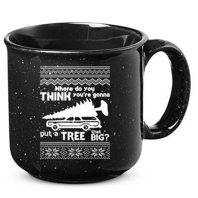 Todd Margo Couples Ugly Christmas Vacation Tree 15oz Campfire Ceramic Mug