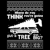 Todd Margo Couples Ugly Christmas Vacation Tree Flatbill Hat