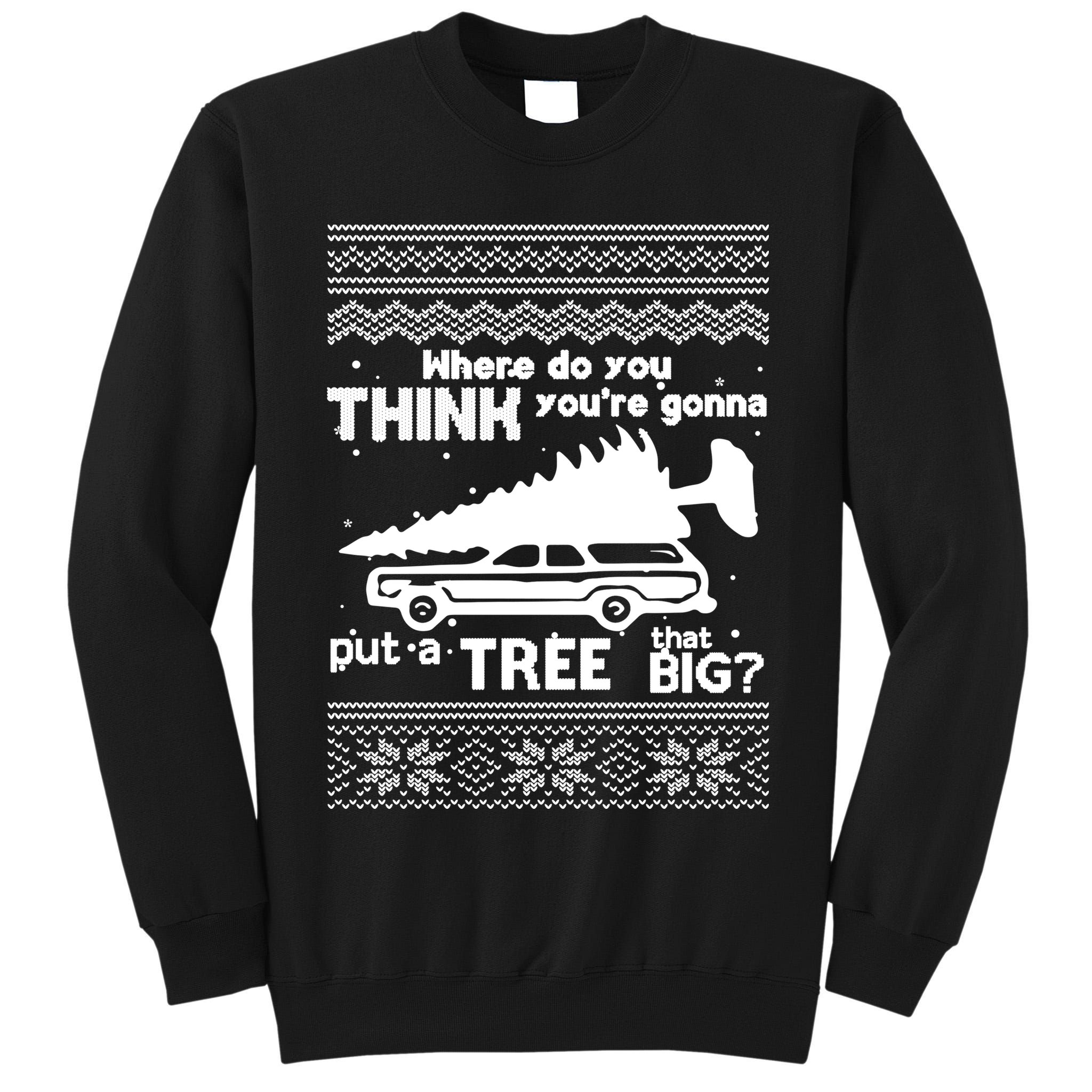 Todd Margo Couples Ugly Christmas Vacation Tree Tall Sweatshirt