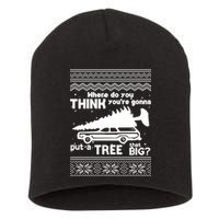 Todd Margo Couples Ugly Christmas Vacation Tree Short Acrylic Beanie