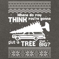 Todd Margo Couples Ugly Christmas Vacation Tree Cotton Canvas Backpack