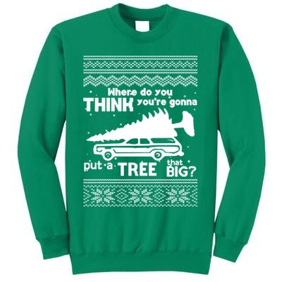Todd Margo Couples Ugly Christmas Vacation Tree Sweatshirt